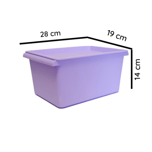 Caja Organizadora Rectangular Habano / Café 11x31x15cm con 8